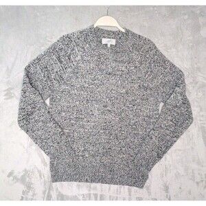 Jack Spade New York Marled Crew-Neck Sweater Grey/Black  Sz Small 100% wool